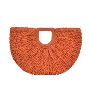 Orange Crochet Women Bag